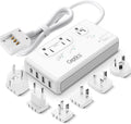 2000W Travel Voltage Converter for Hair Dryer & 200W Convert 220V to 110V for Curling Iron, Straightener, Chargers