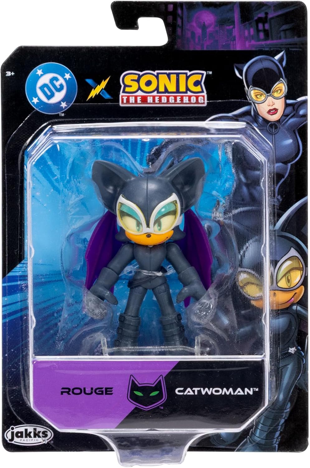 DC X Sonic Collectable 2.5 Inch Scale Action Figures Knuckles Silver Rouge Dr. Eggman Featuring Multiple Points of
