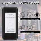 16 Wireless Buzzers Pager System Set with Vibration and Flashing Black