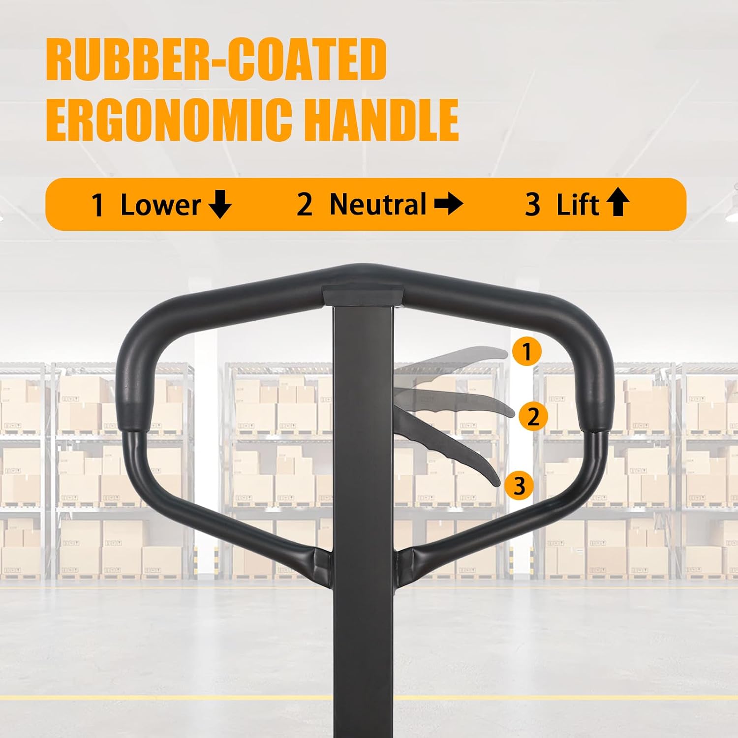 Pallet Jack Truck, 5500lbs Capacity 27" W x 48" L Standard Forks | Heavy Duty Manual Pallet Truck for Warehouse