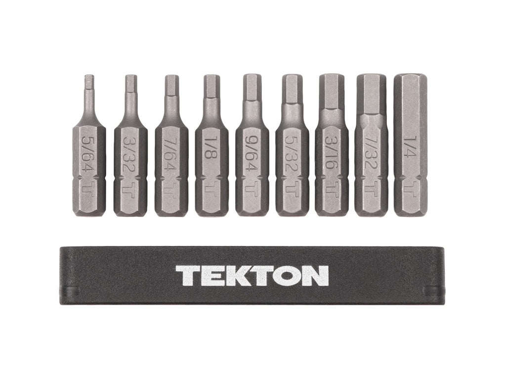 TEKTON 1/4 Inch Hex Bit Set, 9-Piece | DZX93001
