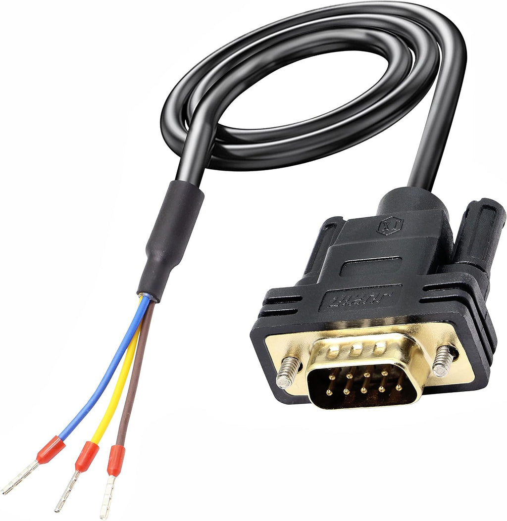 XMSJSIY DB9 Connector RS232 Serial Port Cable DB9 Adapters Solderless -Male