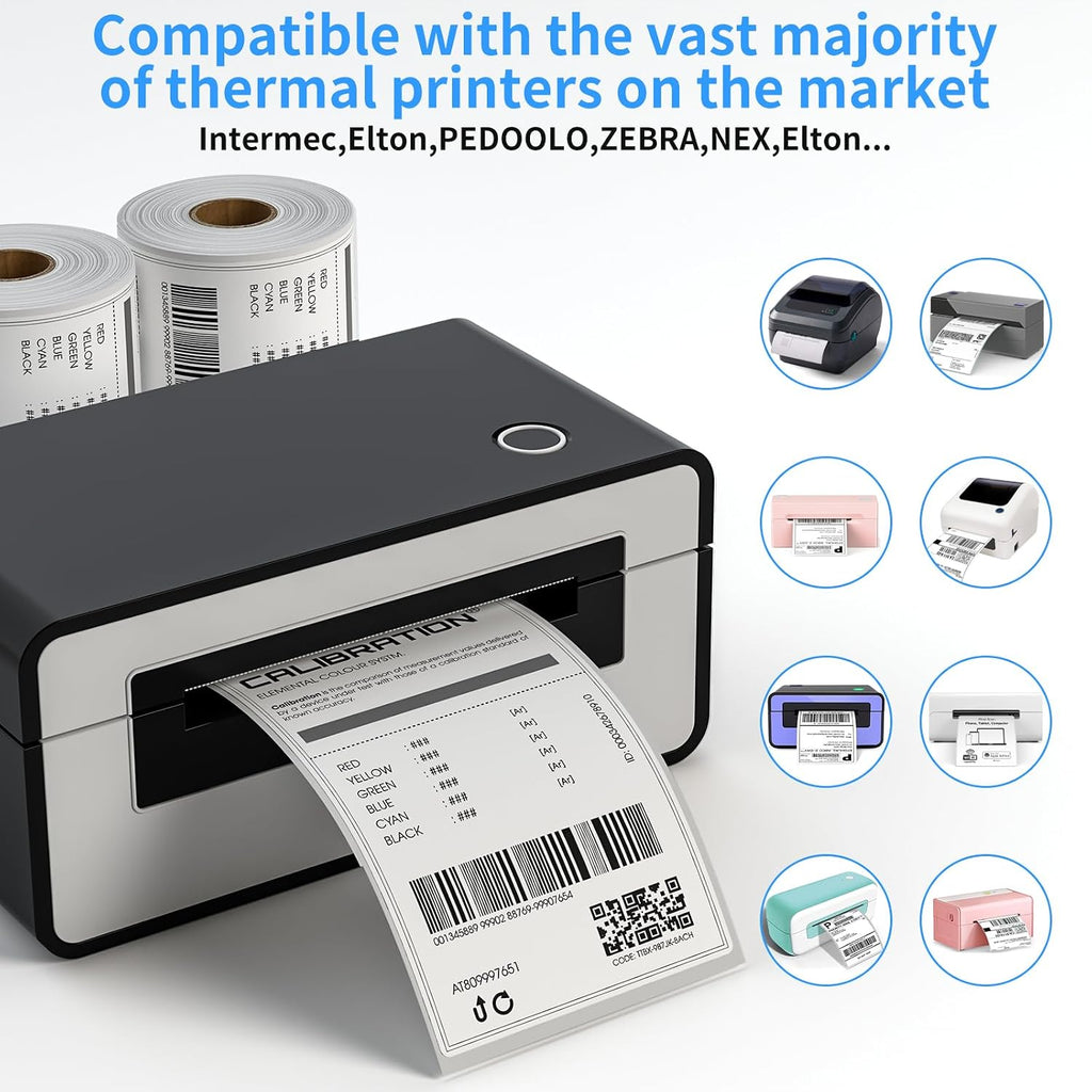Thermal Label Roll,Shipping Label 4x6,NefLaca Mailing Label,Printer Paper 4"x6",Permanent Adhesive Label,Compatible