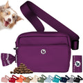 3-in-1 Crossbody Dog Walking Bag & Treat Pouch with Matching Planet Safe Poop Bags & Built-In Dispenser - Dog Mom