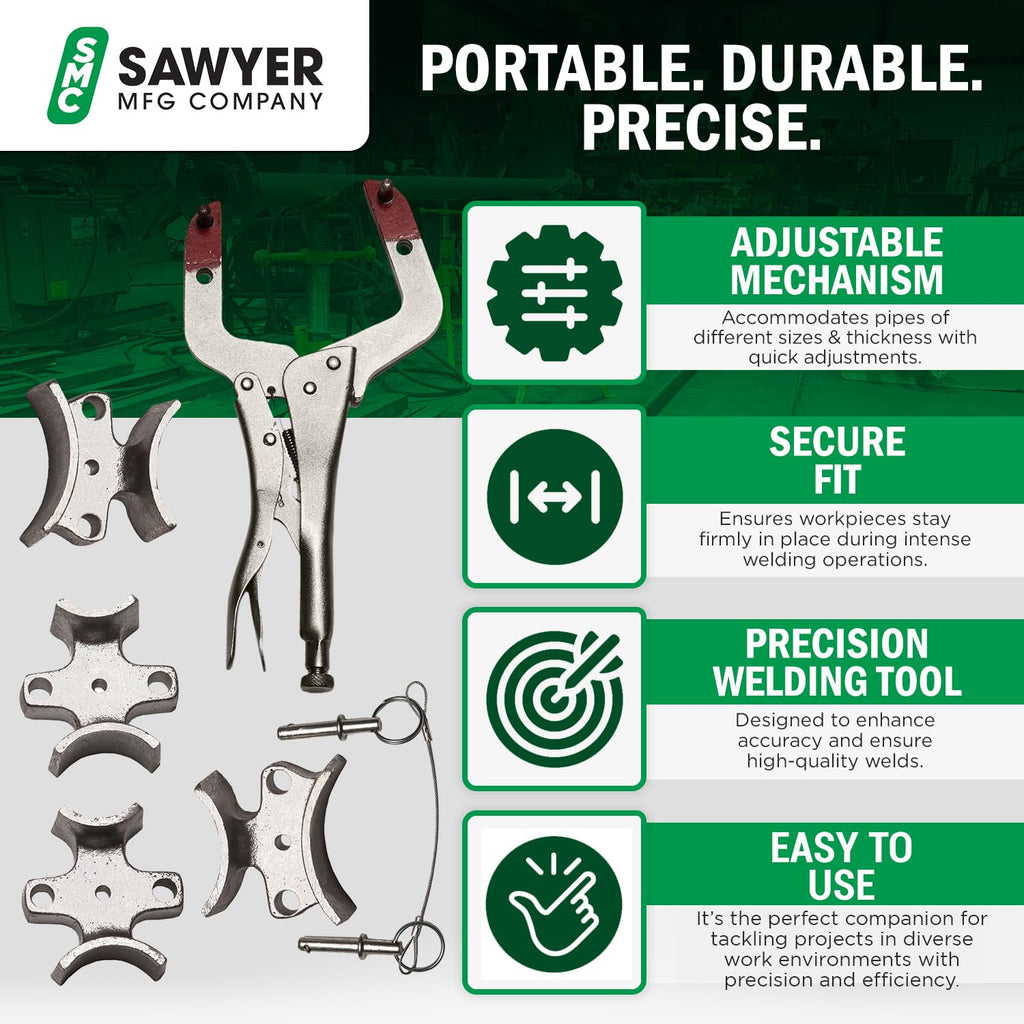 Sawyer Welder's 3rd Hand, Portable Pipe Clamp Alignment Tool for Butt Welds