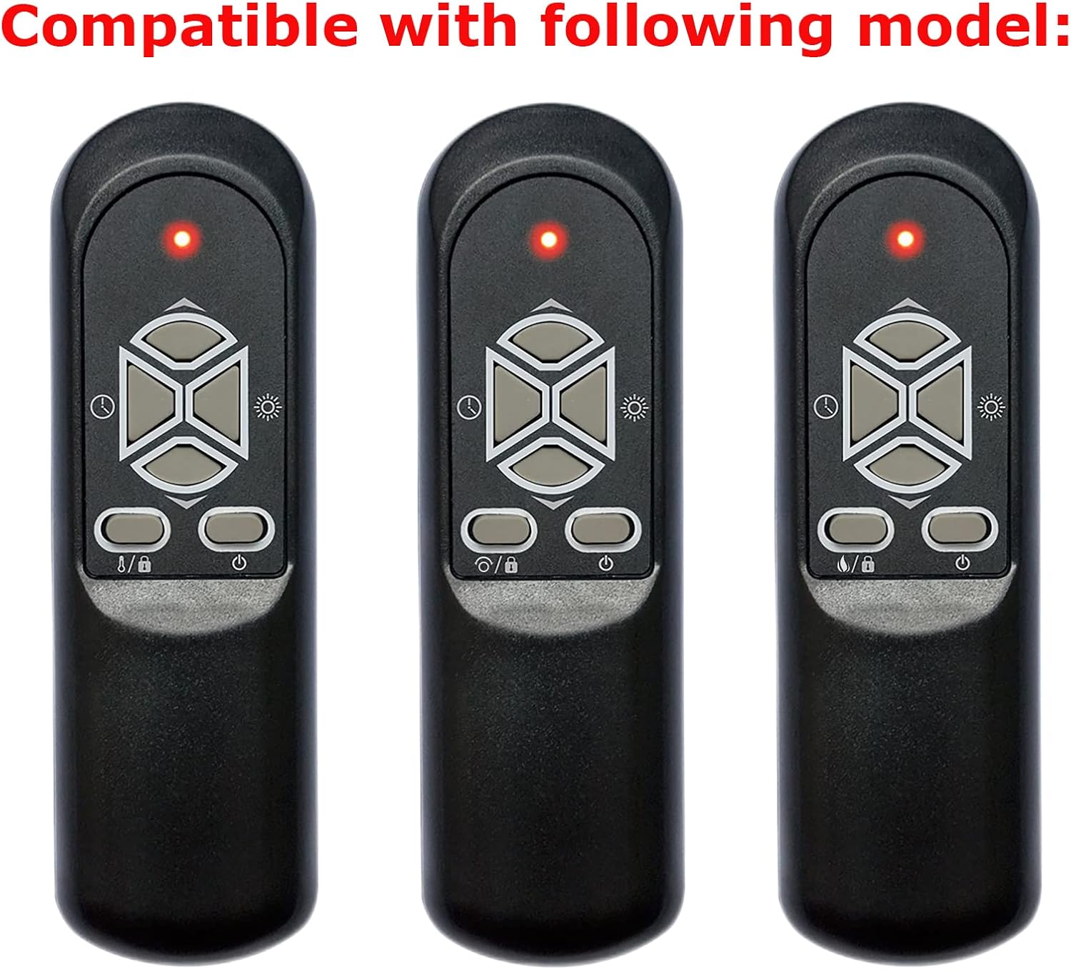 Replacement Remote Control for Lifesmart LS-4W1500-X LS-6DMIQH-X LS-8WIQH-LB-IN Portable Electric Infrared Quartz