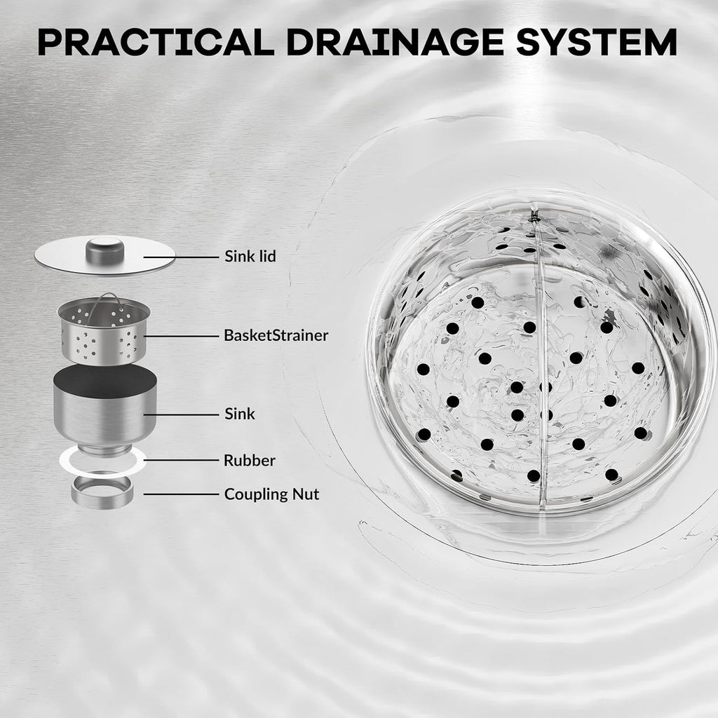 Utility Sink Stainless Steel Freestanding Commercial