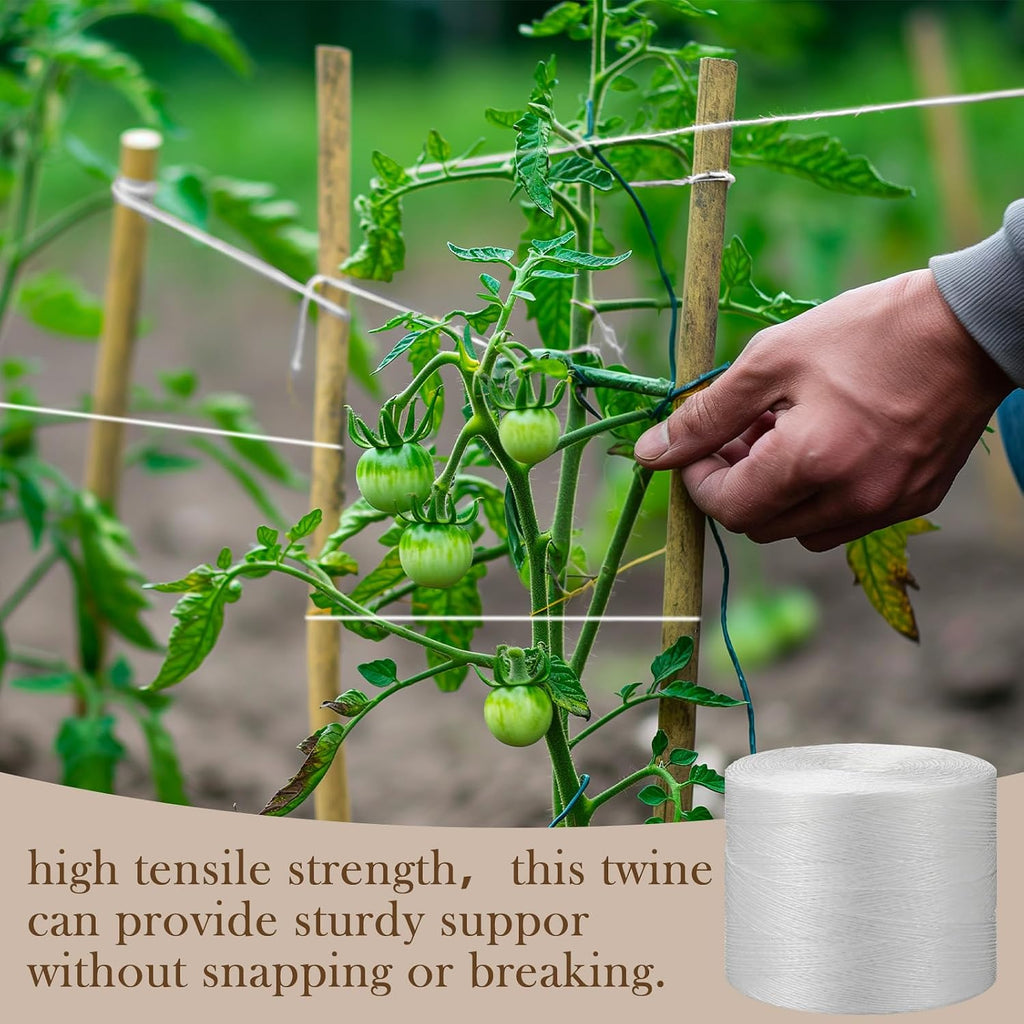 6150ft Tomato Garden Twine, White Polypropylene with Storage, Box