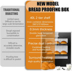 Commercial Dough Proofer, 40L Electric Bread Proofing Cabinet
