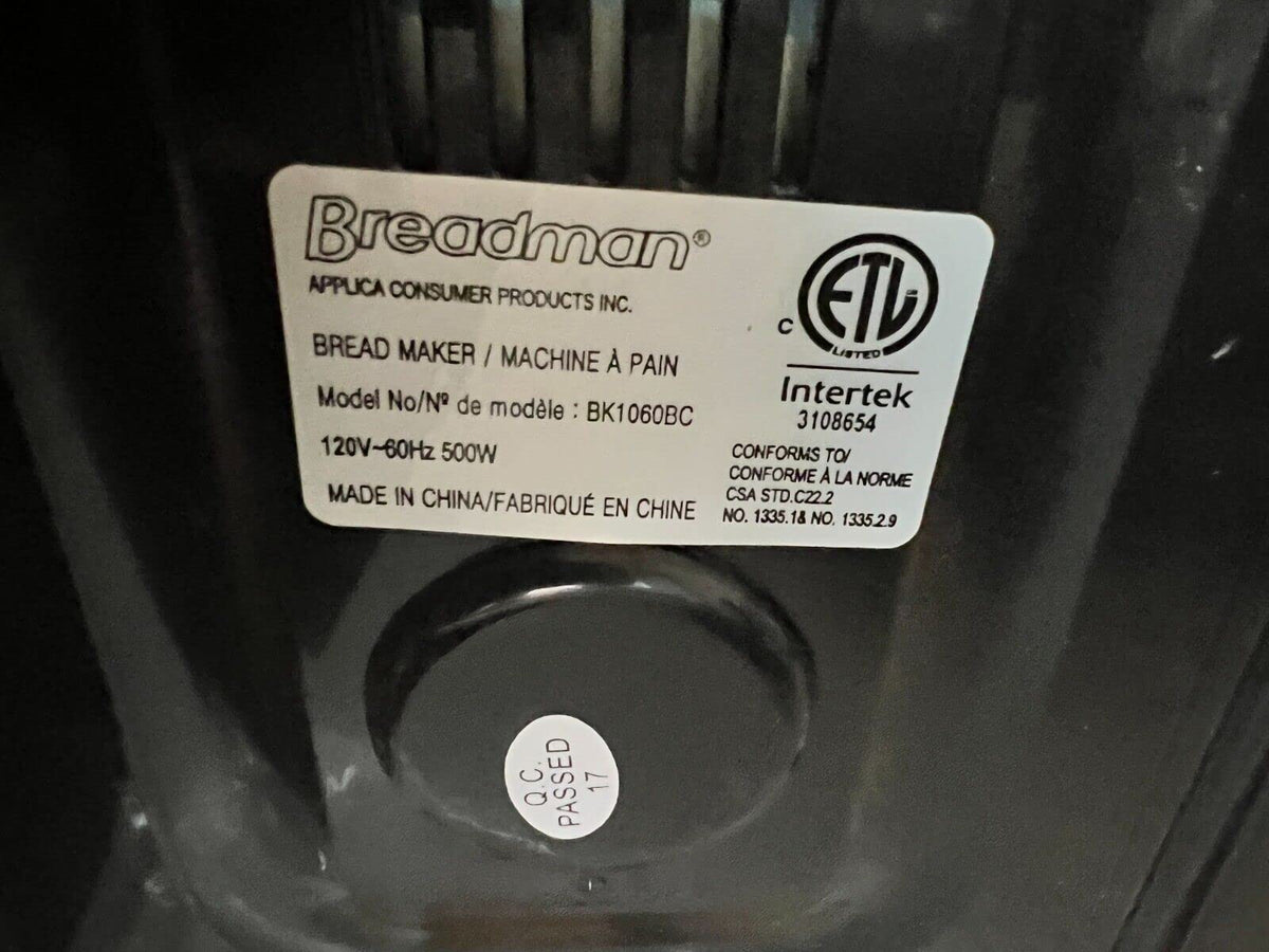 Pan Seal Kit for Breadman Bread Maker Model BK1060 BK1060BC BK1060S only