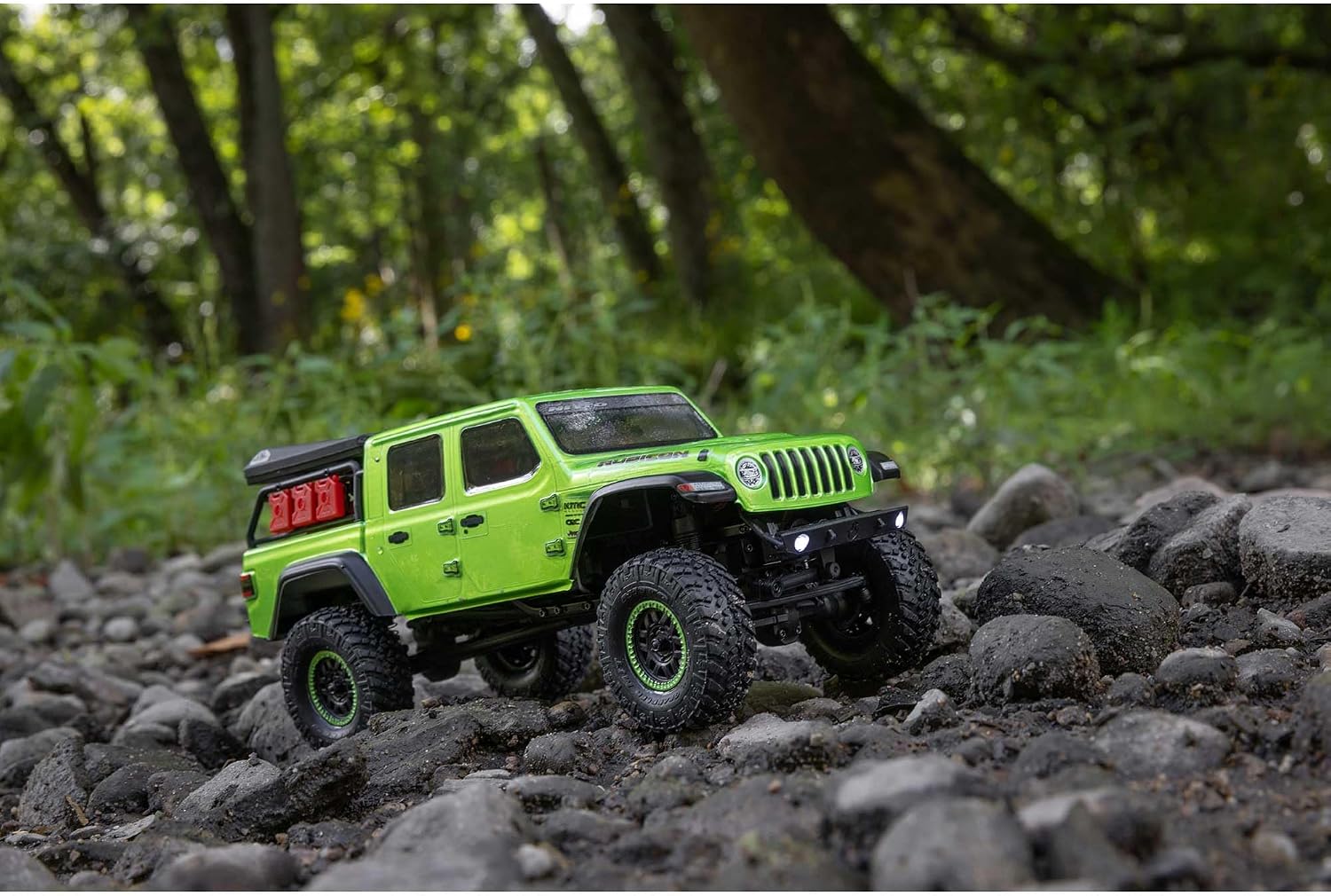SCX24 Jeep Gladiator RC Truck 4WD Rock Crawler Green AXI00005V2T3 | Brushed, RTR Ready-To-Run, Nothing Needed to