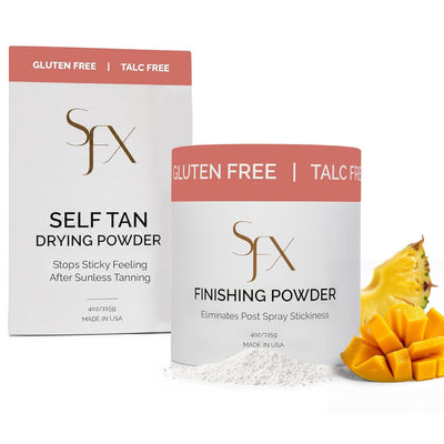 Setting Powder for Post Spray Tan Talc Free Vegan Tropical Burst 4 Oz