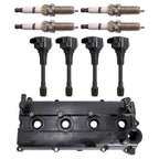 TRQ Ignition Coil and Spark Plug Kit 9 Piece Iridium Spark Plugs Valve