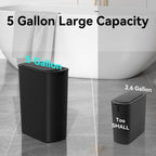 5 Gallon Motion Sensor Bathroom Trash Can Automatic Garbage Cans with Lid Touchless Smart Slim Plastic Trash Bin for