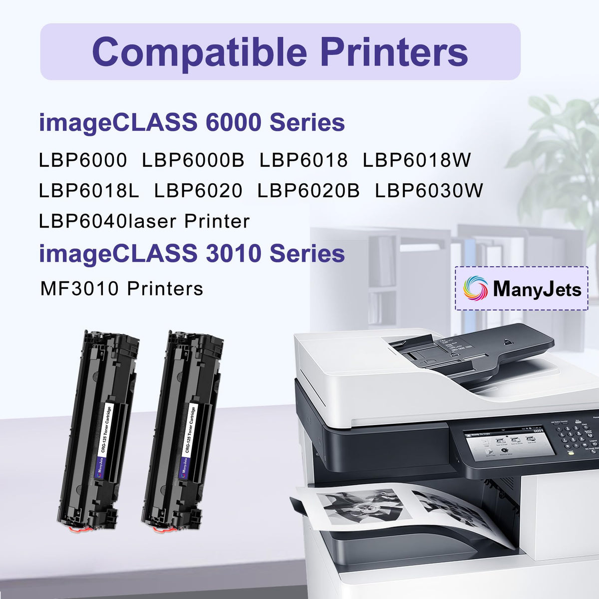 Compatible CRG-125 Toner Cartridge Replacement for Canon 125