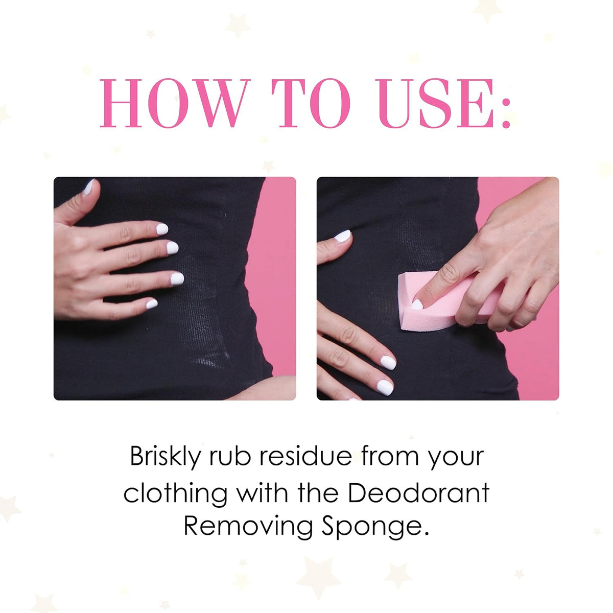 Reusable Deodorant Removing Sponge, Stain Eraser