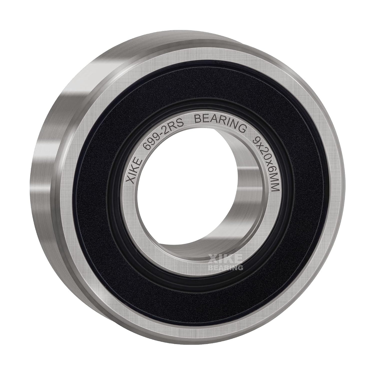 XIKE 10 Pcs 699-2RS Bearings 9x20x6mm, Double Rubber Seals.
