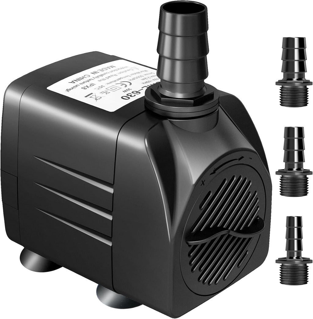 550GPH Submersible Pump 30W Fountain Aquarium Water Pump
