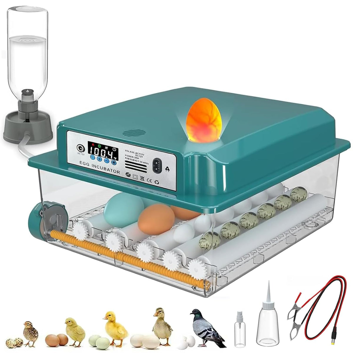 16 Eggs Incubators for Hatching Eggs, Egg Incubator with Automatic Egg Turning and Temperature Control, Chicken Egg
