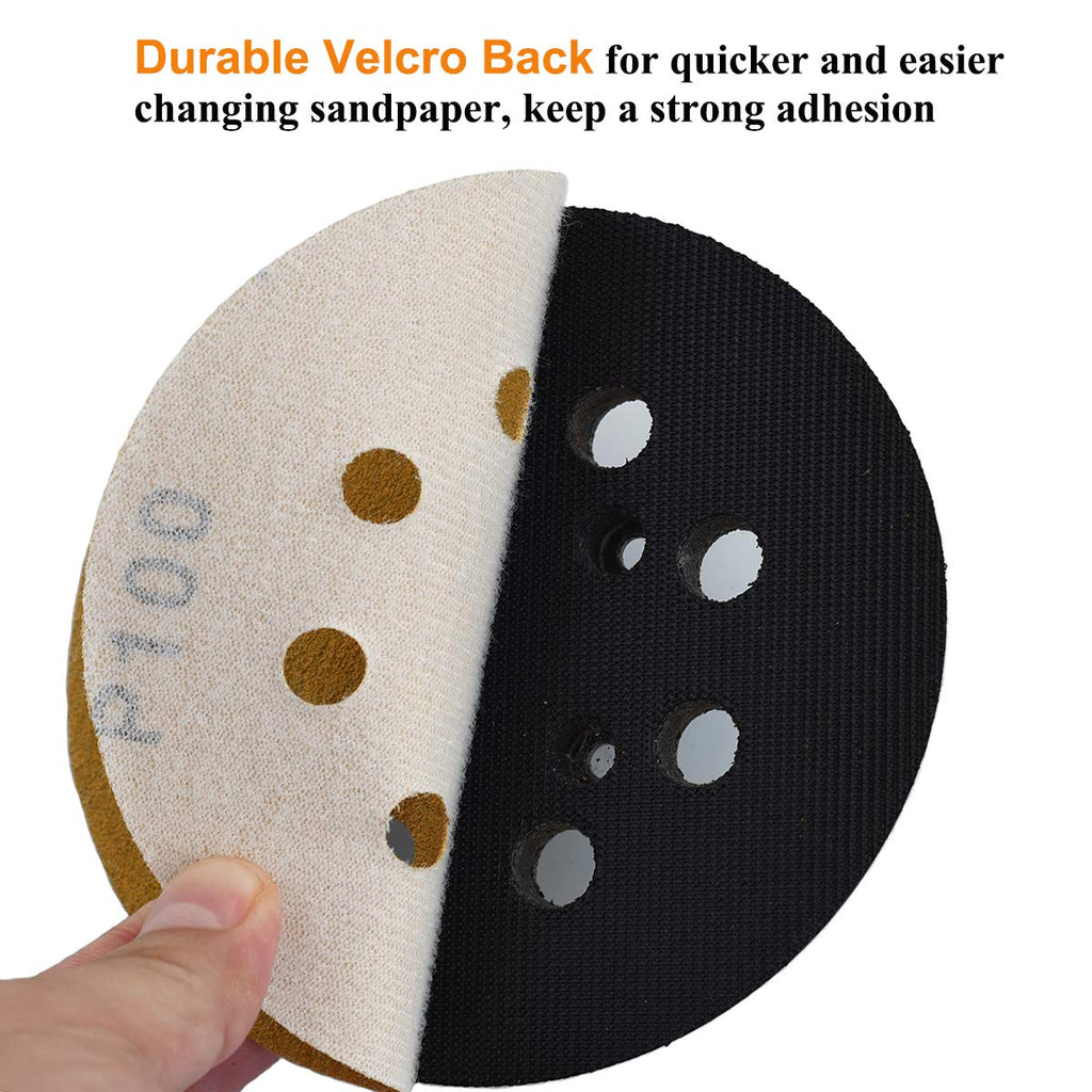 5-Inch 8-Hole Hook and Loop Sanding Discs 100-Grit, 100-Pack