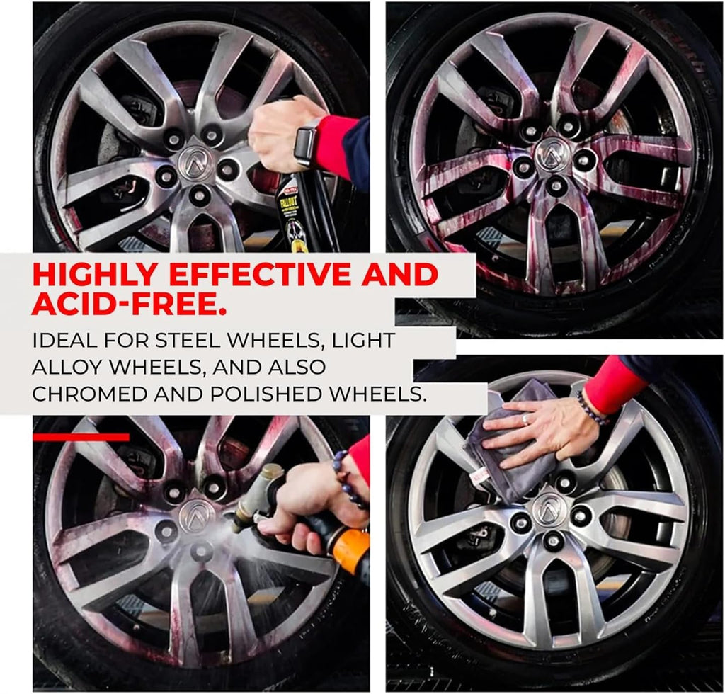 Fall Out Iron Remover | Color Change Decontaminant for Brake Dust and Iron Fallout | pH Balanced and Acid Free for