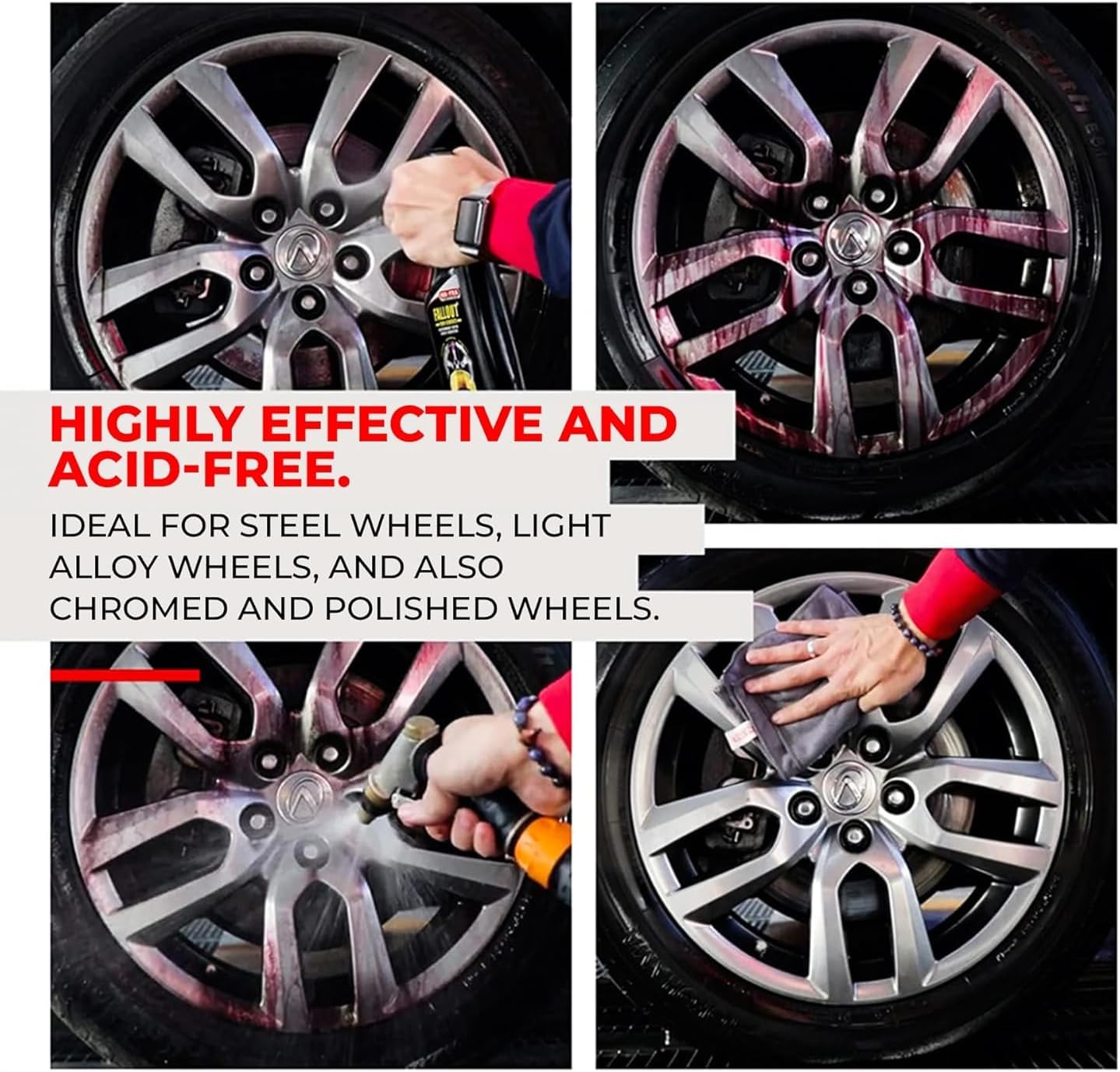 Fall Out Iron Remover | Color Change Decontaminant for Brake Dust and Iron Fallout | pH Balanced and Acid Free for