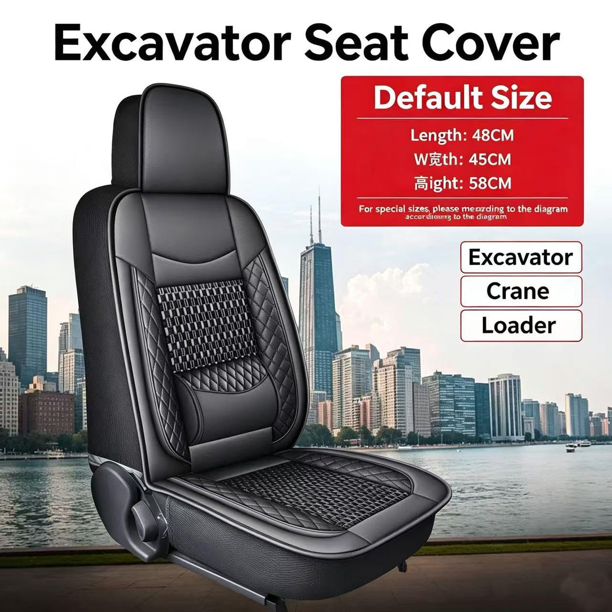 seat Cover for Bobcat E08 E10 E14 E16 E17 E19 E20 E26 E27