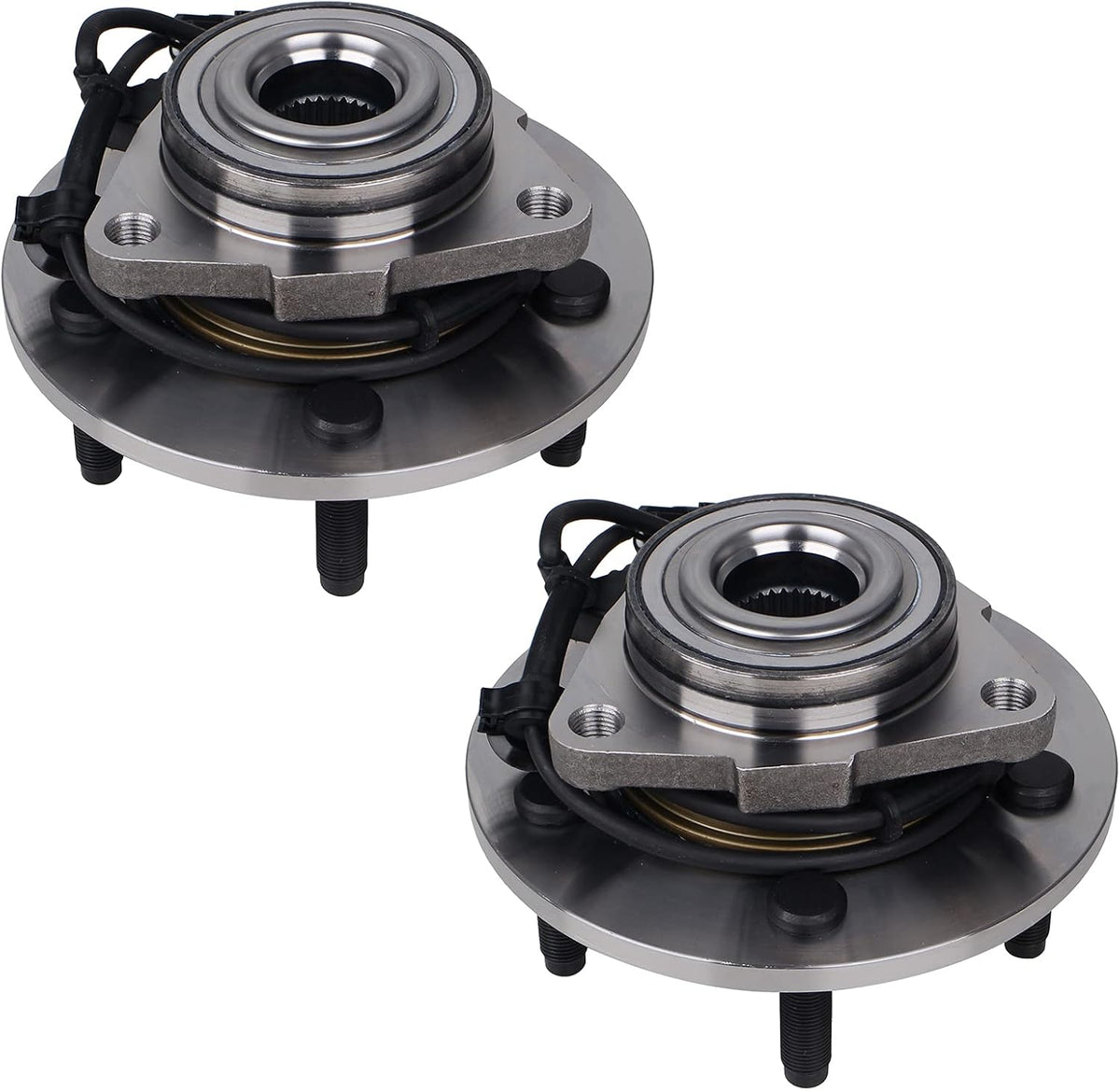 PAROD Pair 515073 Front Wheel Bearing & Hub Assembly Compatible with 2004-2005 Dodge Ram 1500 5Lugs w/ABS