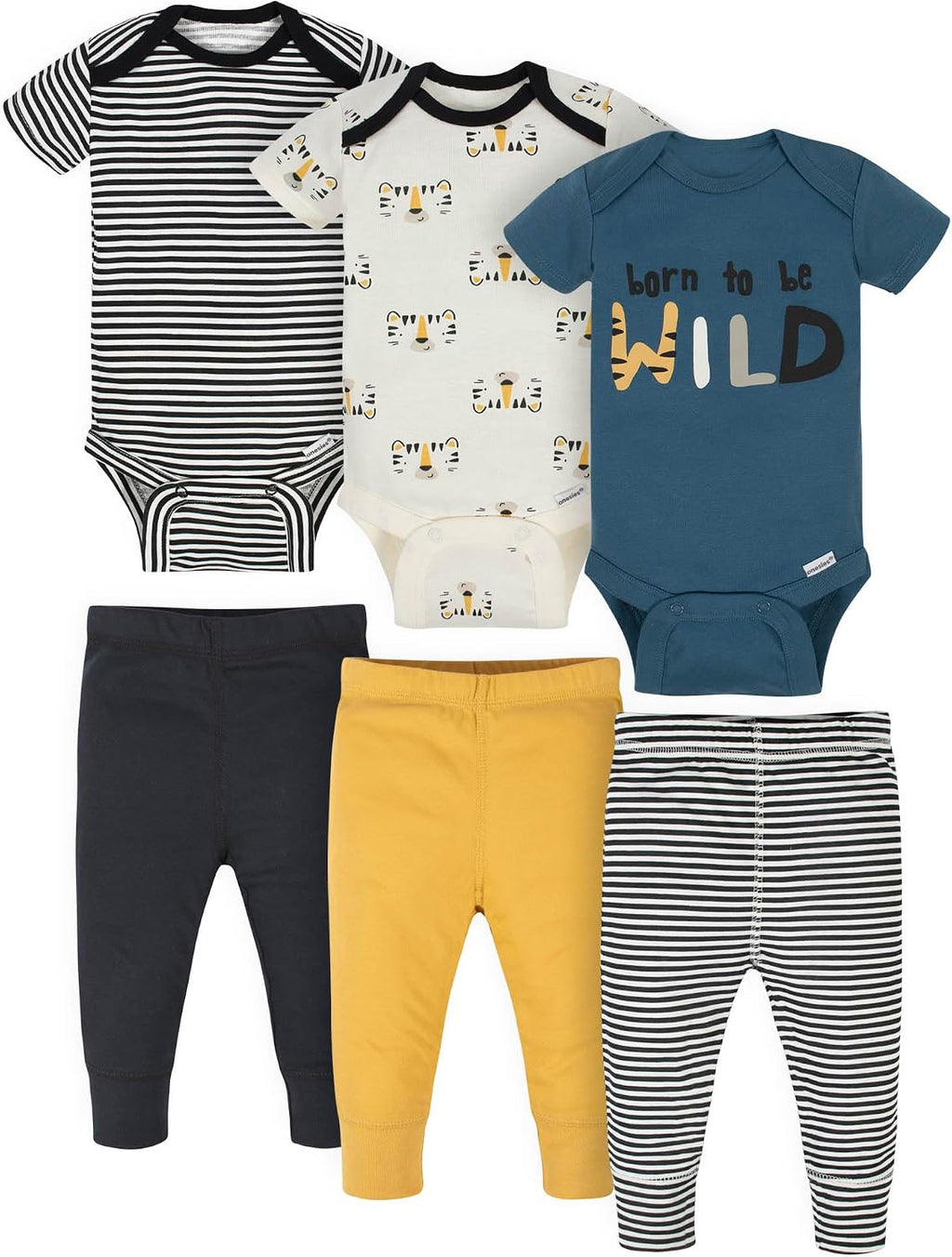 Unisex Baby 3 Outfit Bundle Mix Match Pants Set