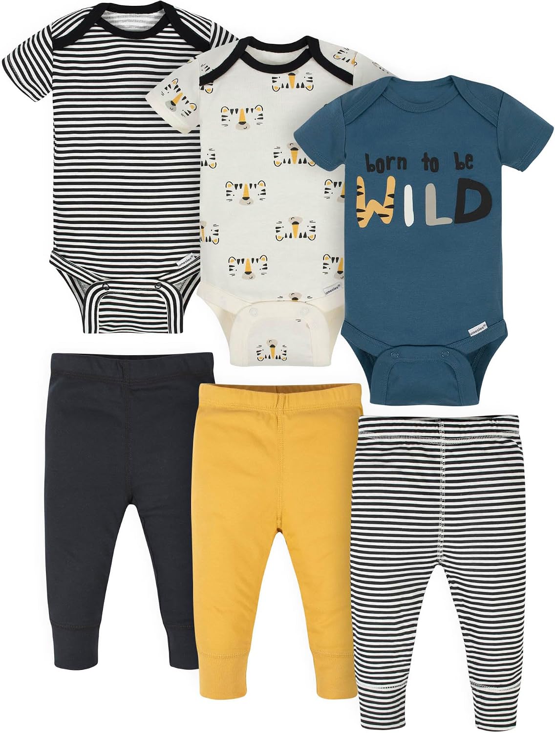 Unisex Baby 3 Outfit Bundle Mix Match Pants Set
