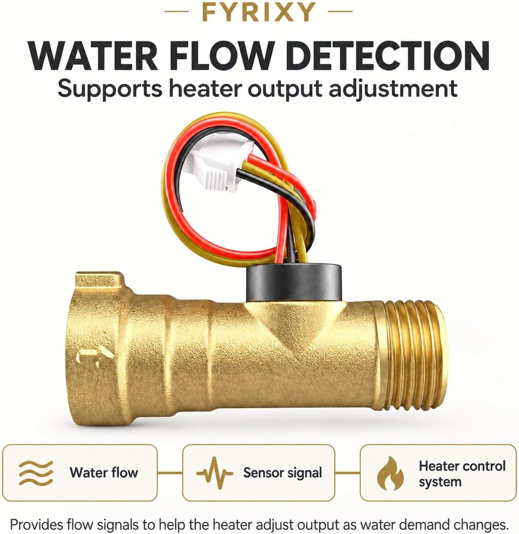 Water Flow Sensor Compatible with Girard GSWH-2 RV Water Heater