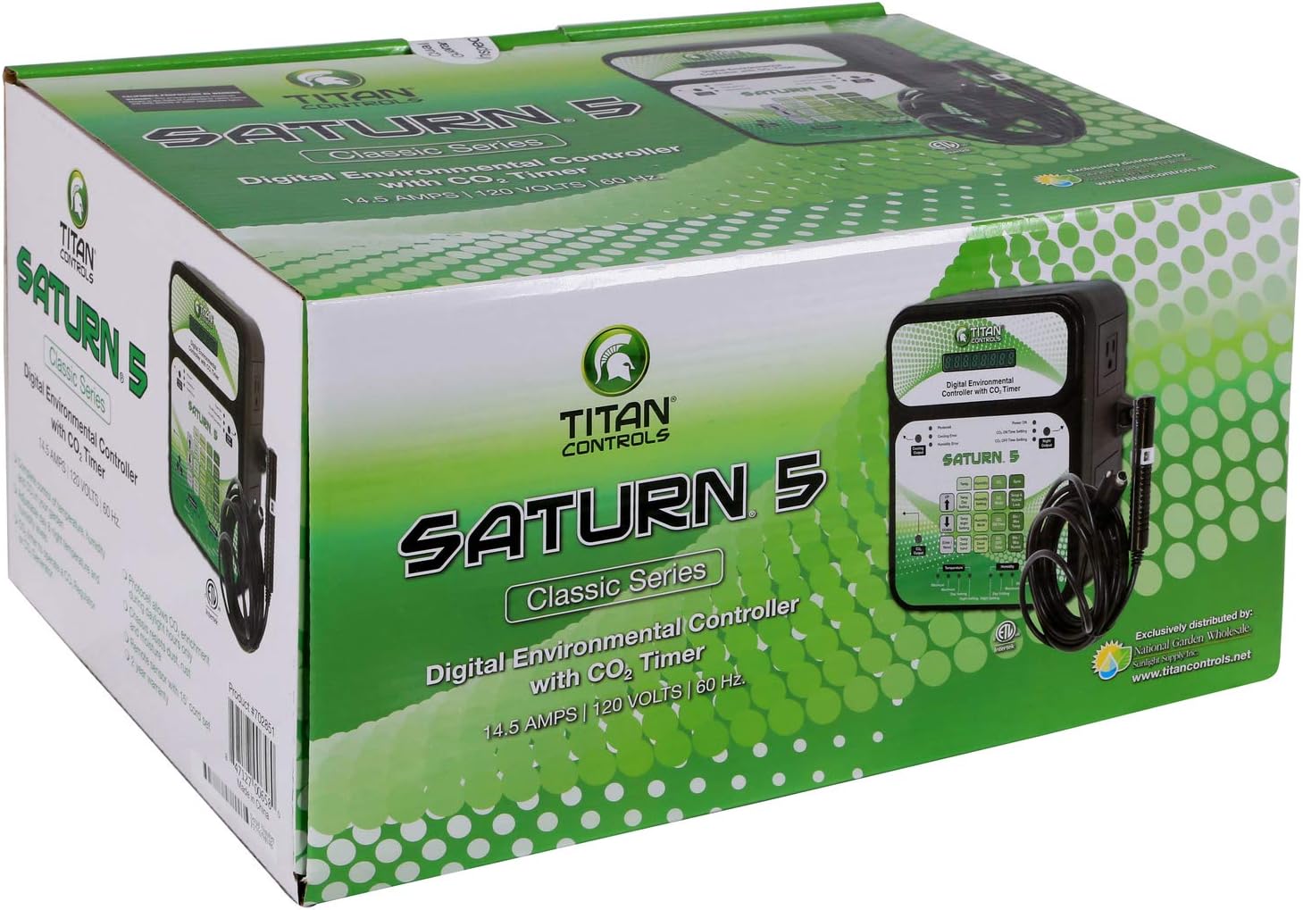 Digital Environmental Controller w/Carbon Dioxide (CO2) Timer, 120V - Saturn 5
