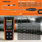 BTMETER BT-9000F Hot Wire Anemometer CFM Handheld Wind Speed Meter Gauges
