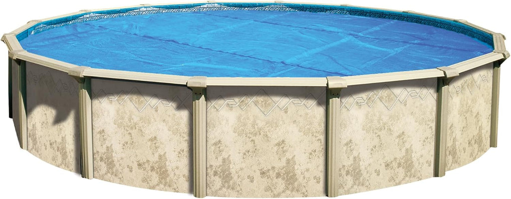 16' Standard Blue Round Solar Pool Cover 8 Mil for Solar Heating Above Ground Pools and Inground Pools