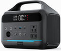 Portable Power Station 600W(1200W Surge) - 288Wh Solar Generator LiFePO4 Battery with AC DC Outlets, 8.3LB Portable