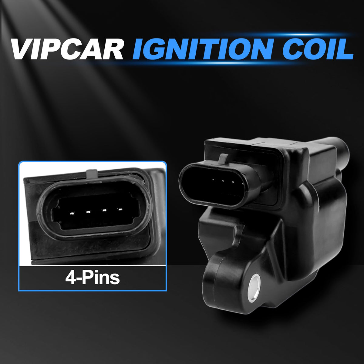VIPCAR UF413 Ignition Coil & Iridium Spark Plug Kit for Chevy Silverado