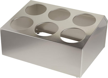6 Hole Flatware Cylinder Holder, 2-Tier