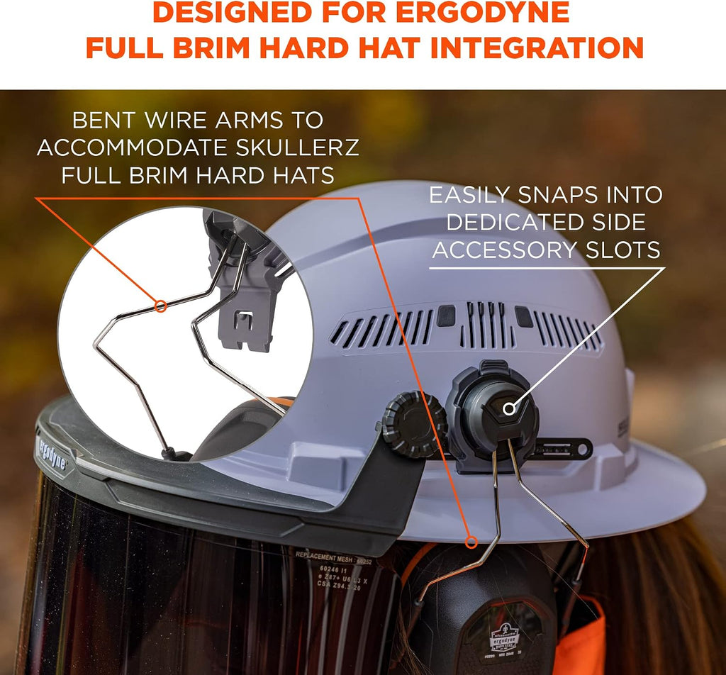 Skullerz 8880 Hard Hat Mounted Earmuffs, NRR26dB