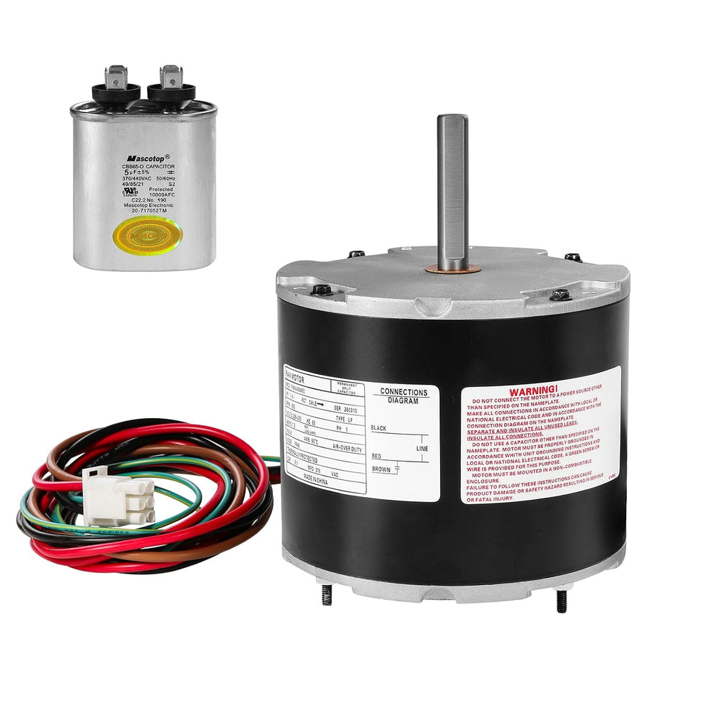 F48AA68A50 Condenser Fan Motor 1/4HP 208-230V Fits Genteq A.O Smith