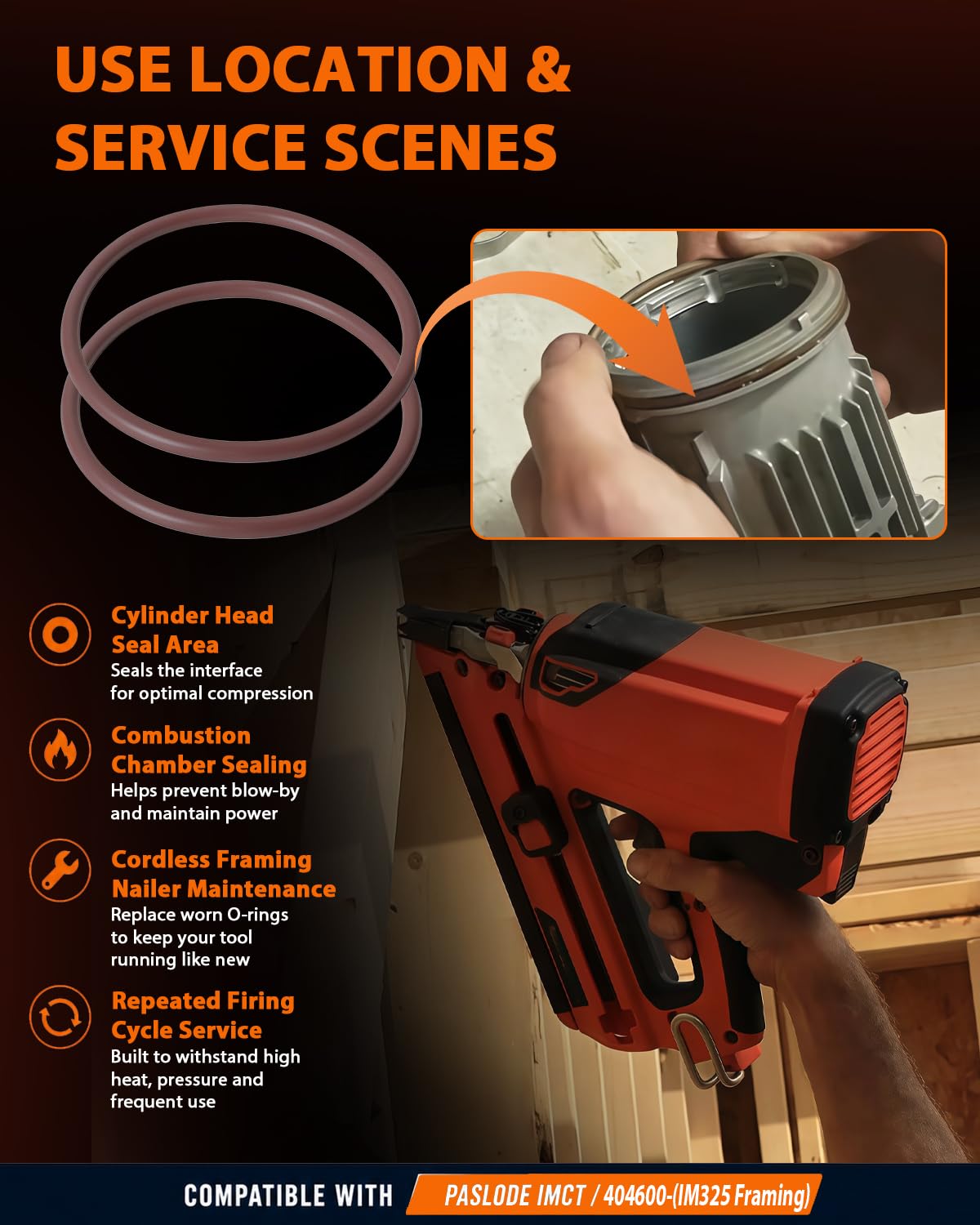403992 O-Ring Seal Compatible with Paslode Impulse Nailers