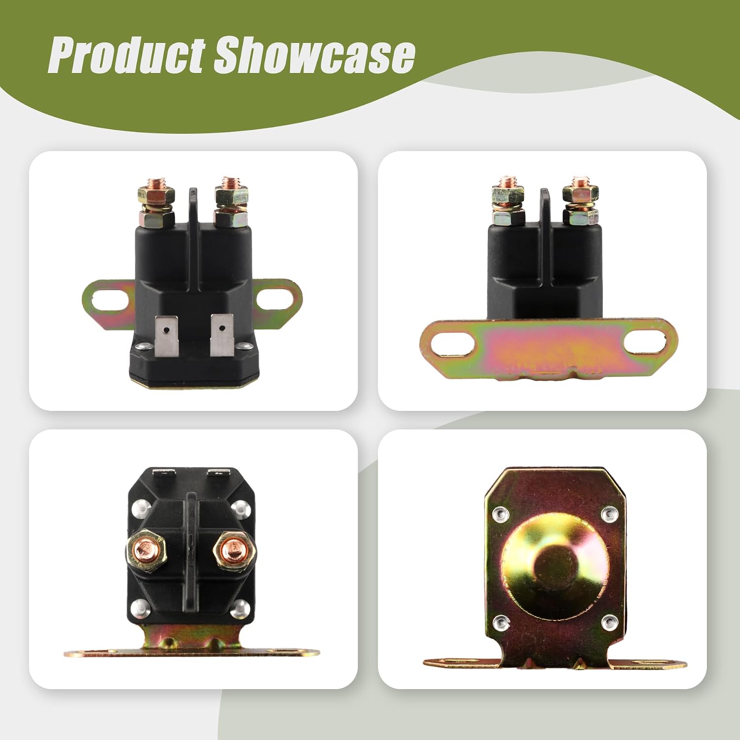 12V AM138068 Starter Solenoid for John Deere Riding Mower,725-04439 Solenoid Fit for LA100 LA105 LA110 LA115 LA120