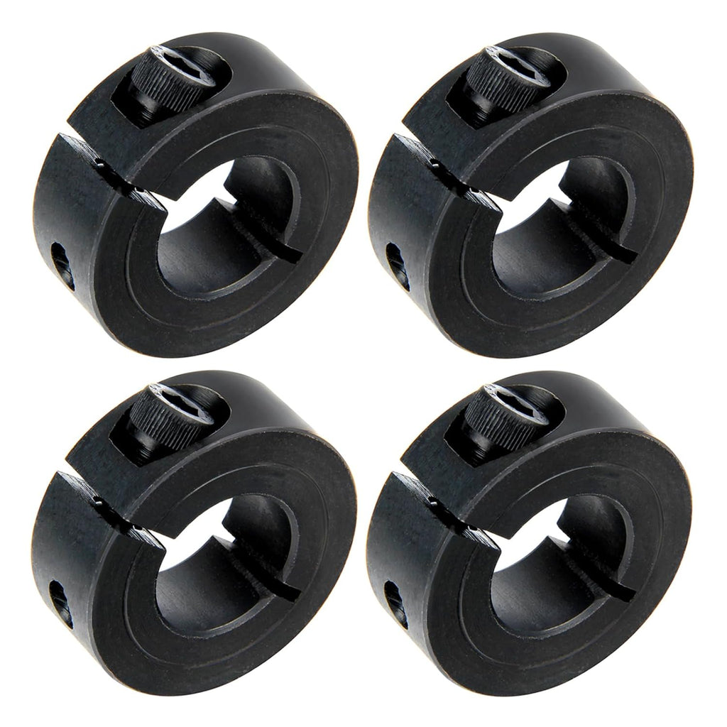 Shaft Collar 7/8" Bore, 1-5/8" OD, 1/2" Thickness, Black Oxide Drill Stop Collar for Industrial Shaft Control