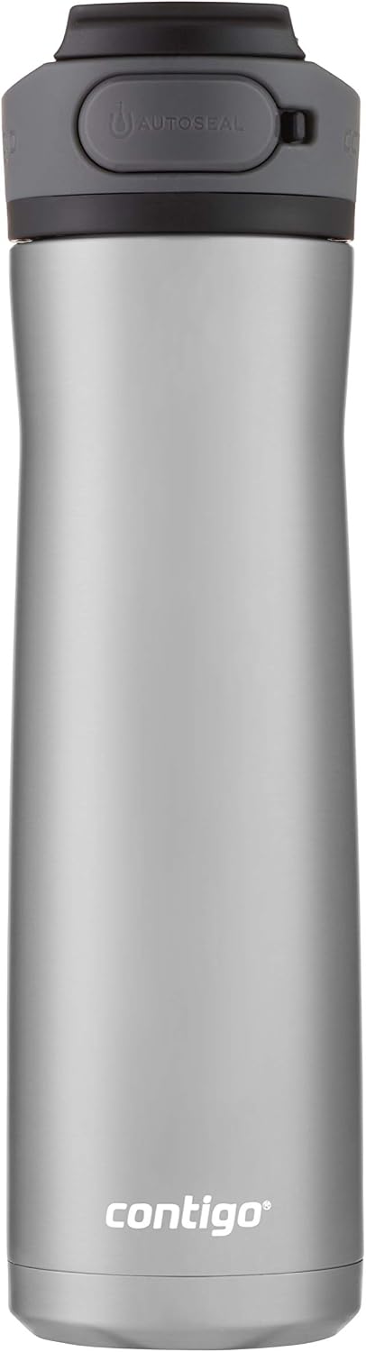 Cortland Chill 2.0 Vacuum-Insulated Stainless Steel Water Bottle, Spill-Proof Sip Technology, Interchangeable Lid
