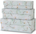 Magnetic Decorative Storage Boxes, Set of 3, Ethereal Blossom