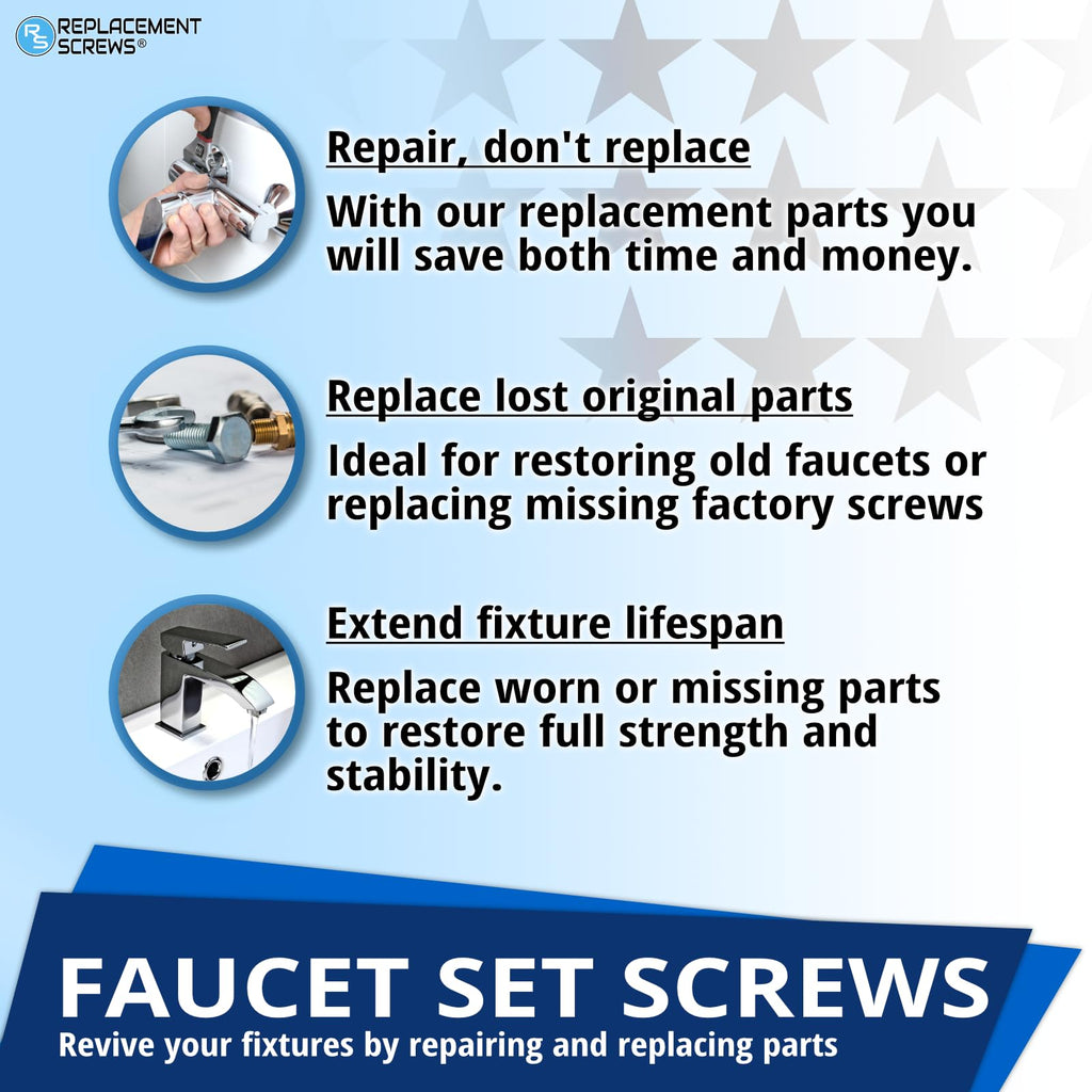 ReplacementScrews Set Screws Compatible with Delta RP25620