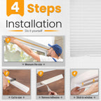 6 Pcs Temporary Blinds for Windows, 36 X 72 in