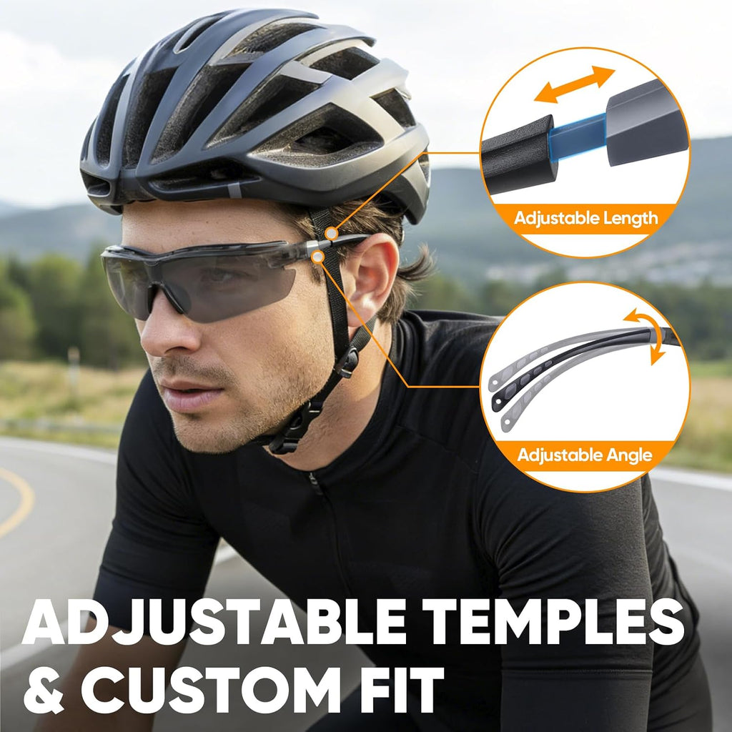 Anti-Fog Safety Glasses for Men and Women, ANSI Z87.1 Scratch Proof Eye Goggles with Adjustable Arms and UV Protection