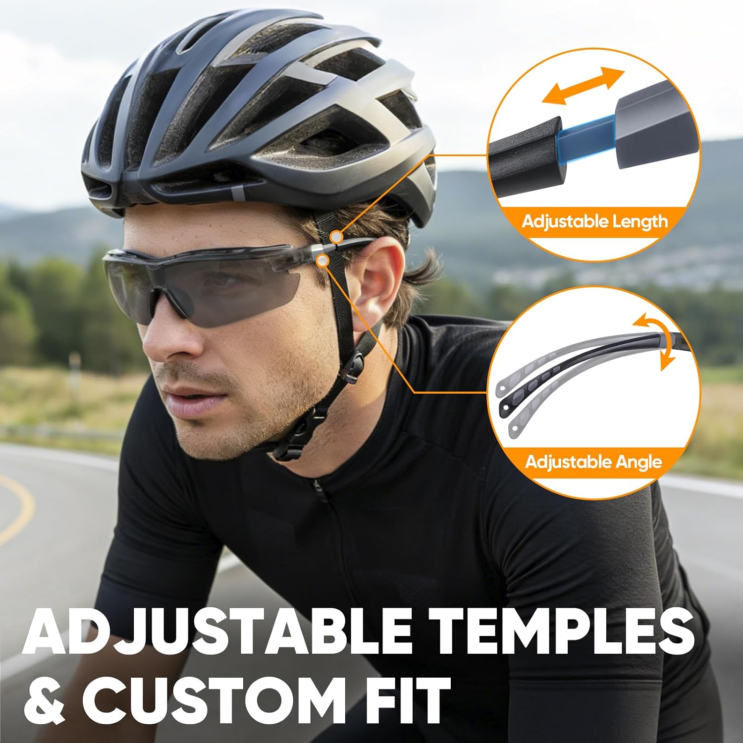 Anti-Fog Safety Glasses for Men and Women, ANSI Z87.1 Scratch Proof Eye Goggles with Adjustable Arms and UV Protection