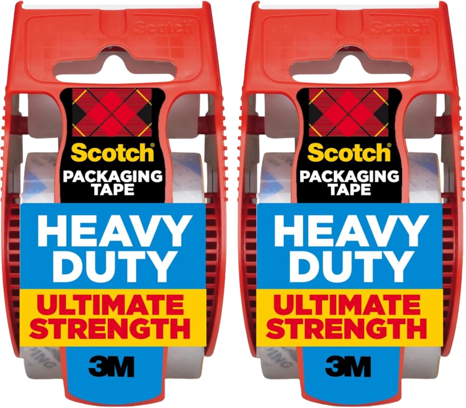 Heavy Duty Shipping Packing Tape, Clear, Packing Tape for Moving Boxes and Packaging Supplies, 1.88 in. x 22.2 yd., 2