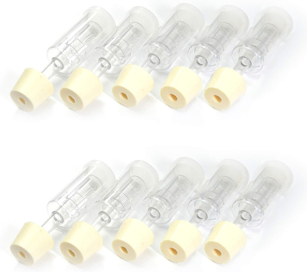 (10 Pack) Three-Piece Airlock and Drilled #6 Stopper Fermentation Beer Making Wine Making Kombucha Fits Gallon Jugs